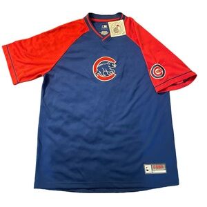 NWT Vintage MLB Genuine Merchandise Brand Chicago Cubs Shirt Jersey Size Large